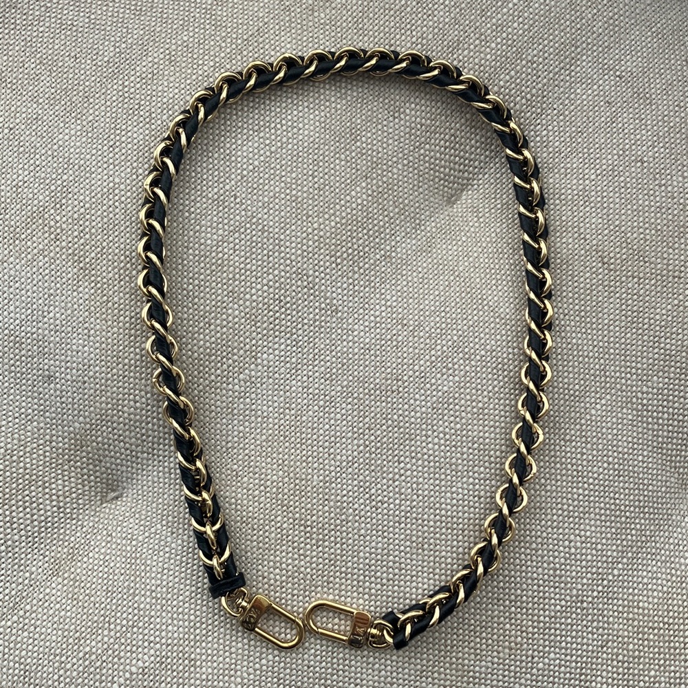 Louis Vuitton Braided Leather Chain Shoulder Strap